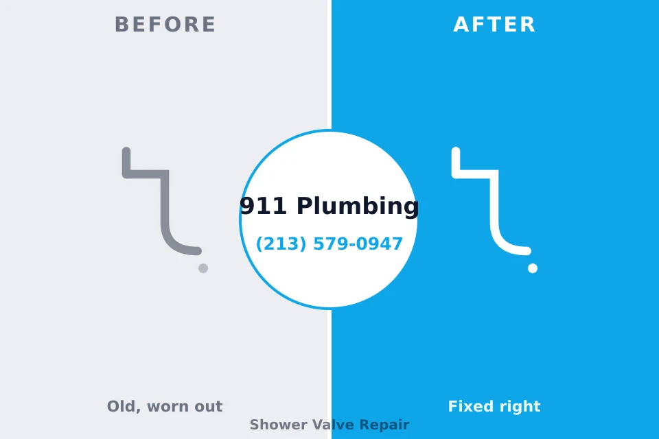 Before and after: plumbing repair South San Francisco, CA